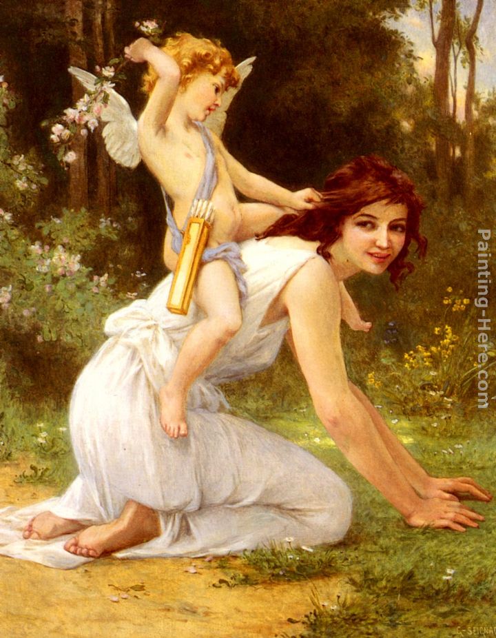 Cupid's Folly painting - Guillaume Seignac Cupid's Folly art painting